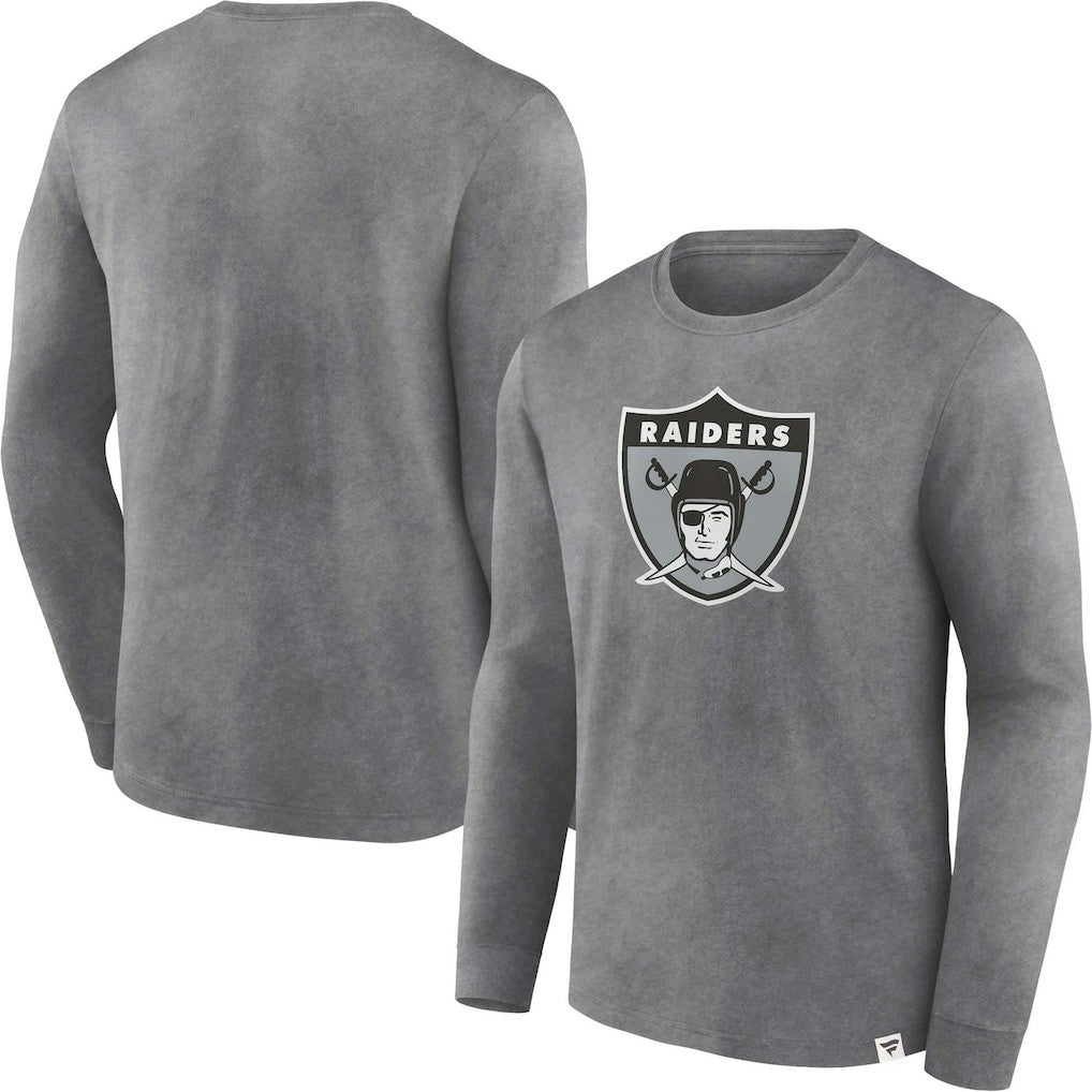 Las Vegas Raiders Fanatics Washed Primary Long Sleeve T-Shirt