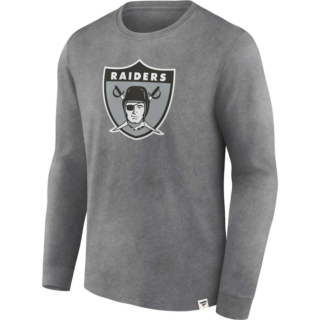 Las Vegas Raiders Fanatics Washed Primary Long Sleeve T-Shirt
