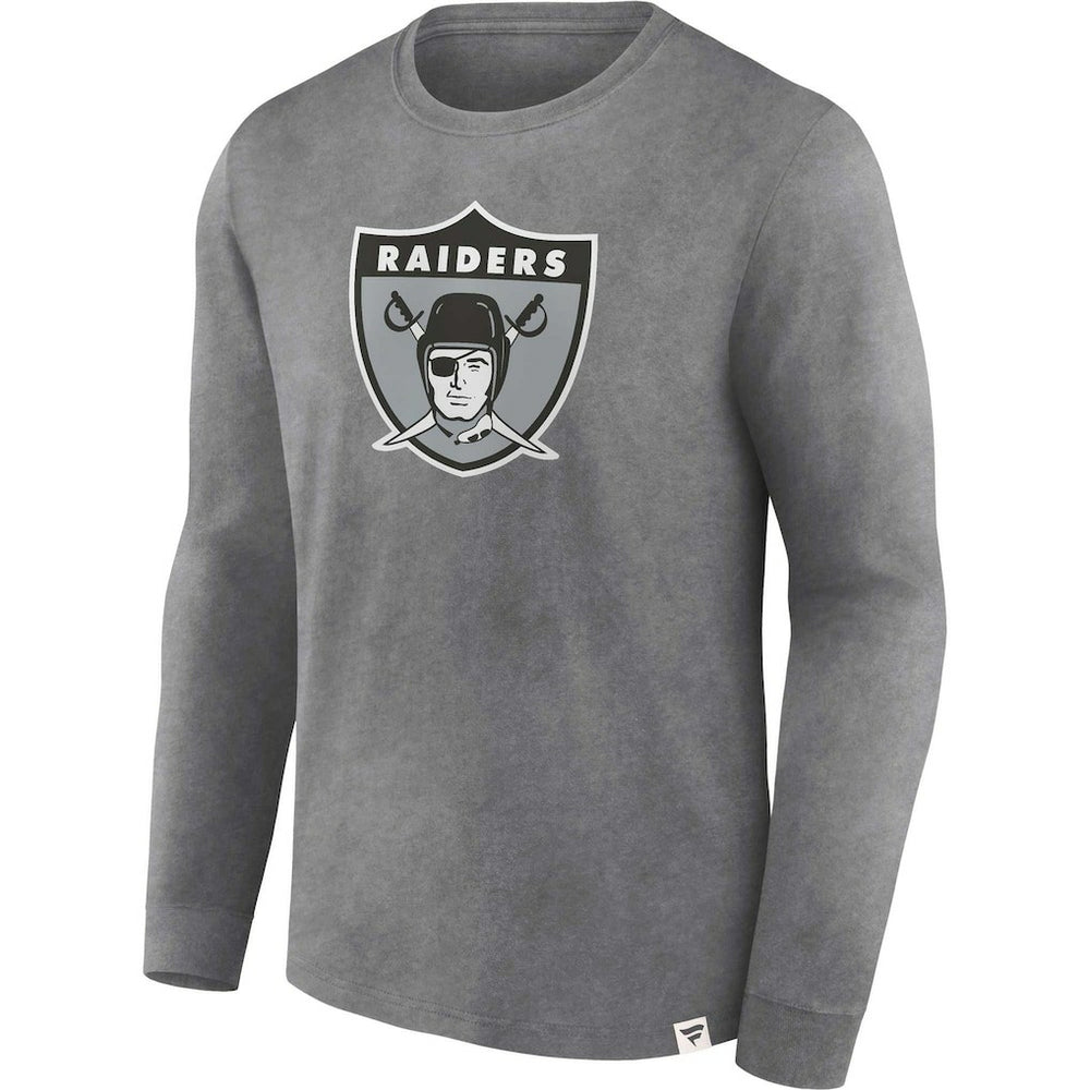 Las Vegas Raiders Fanatics Washed Primary Long Sleeve T-Shirt