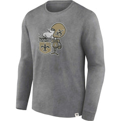 New Orleans Saints Fanatics Washed Primary Long Sleeve T-Shirt