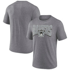 Las Vegas Raiders Fanatics Warped Block Tri-Blend T-Shirt