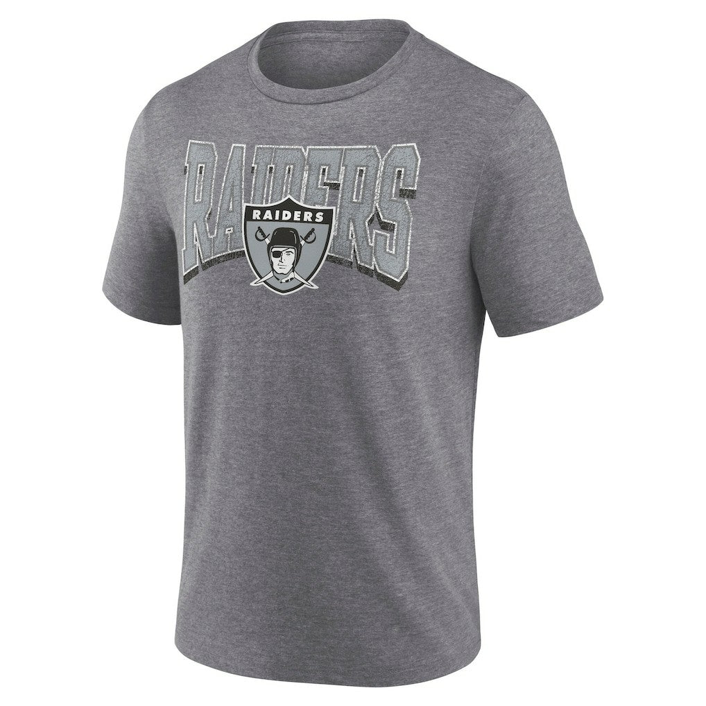 Las Vegas Raiders Fanatics Warped Block Tri-Blend T-Shirt