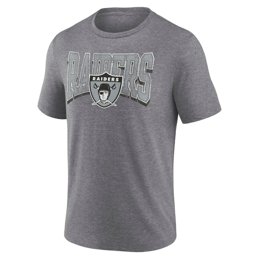 Las Vegas Raiders Fanatics Warped Block Tri-Blend T-Shirt