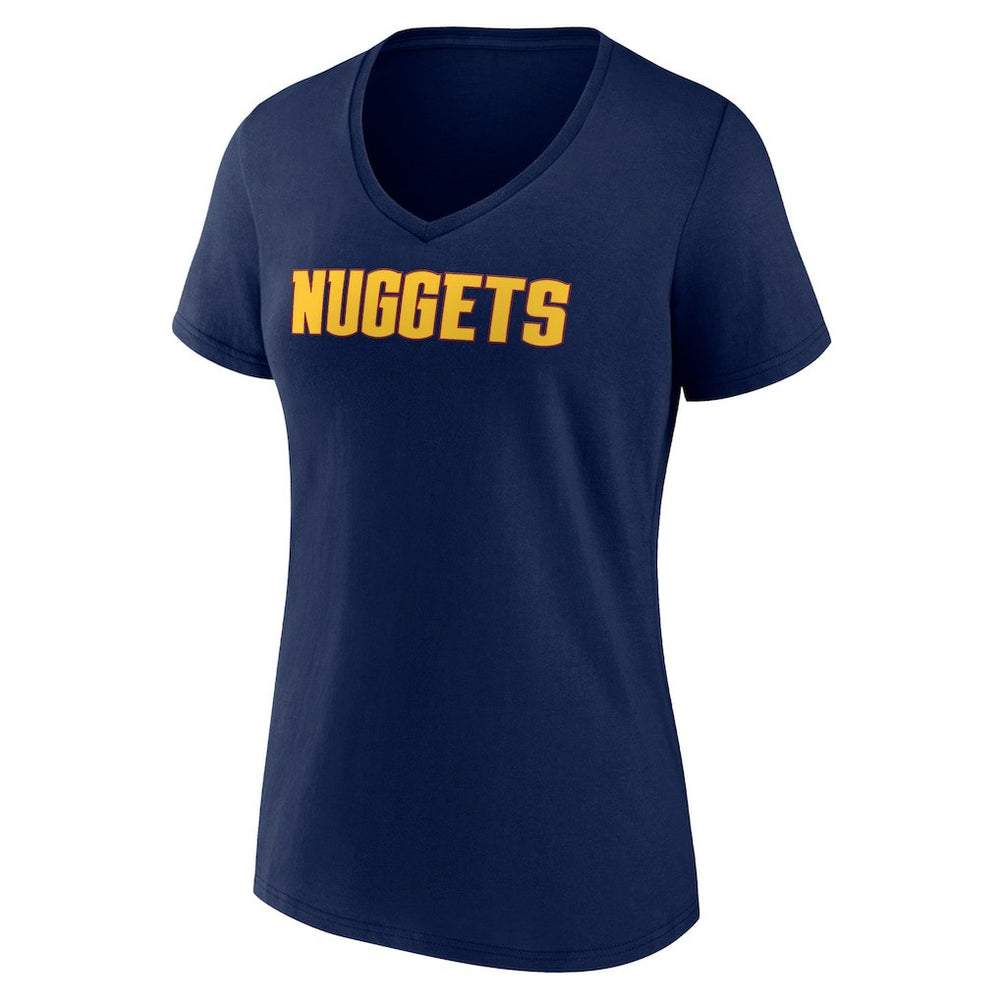 Denver Nuggets Women's Wordmark V-Neck T-Shirt sale Discount