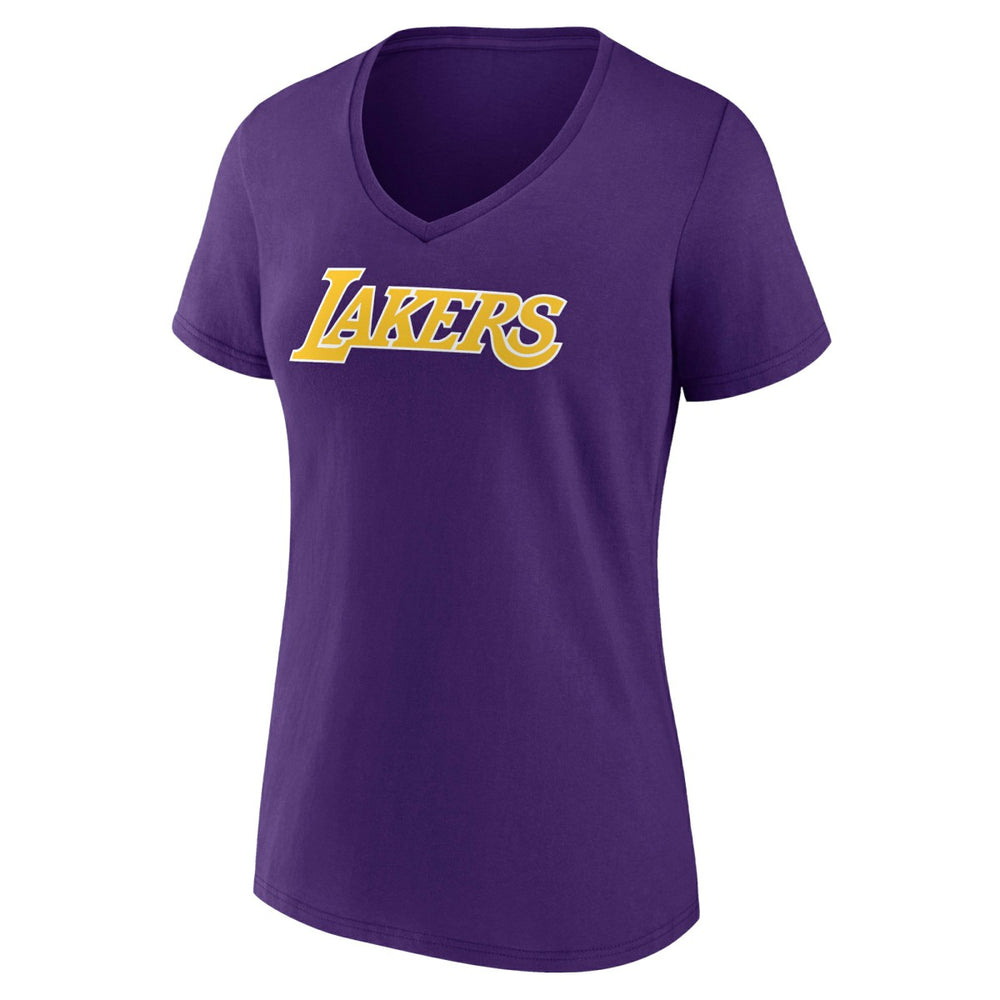 Los Angeles Lakers Women's Wordmark V-Neck T-Shirt Outlet