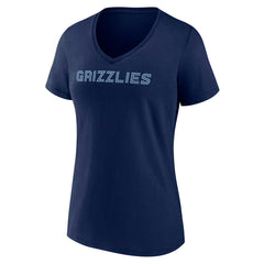 Memphis Grizzlies Women's Wordmark V-Neck T-Shirt Discount