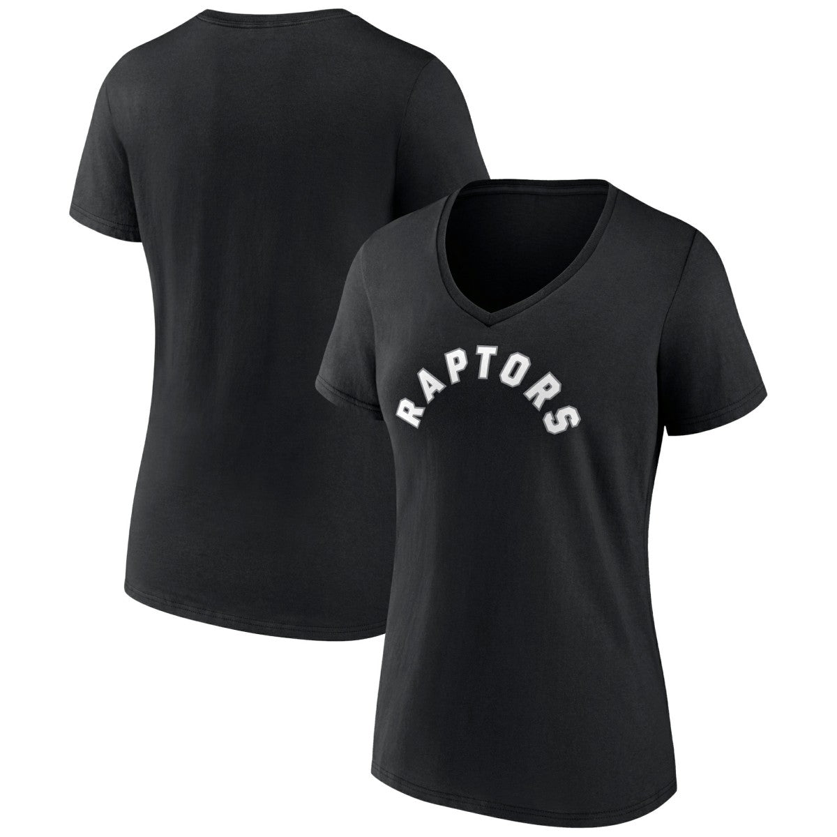 Toronto Raptors Women's Wordmark V-Neck T-Shirt On Sale