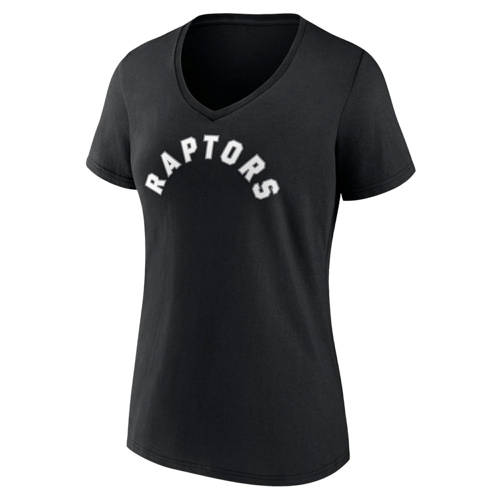 Toronto Raptors Women's Wordmark V-Neck T-Shirt On Sale