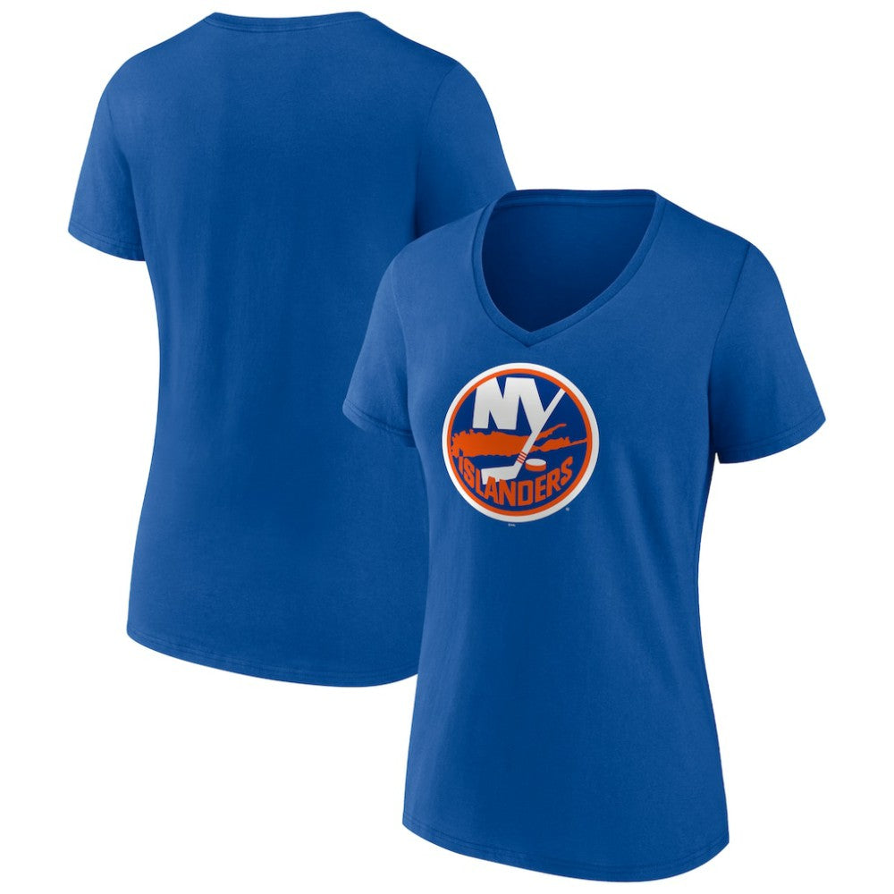 New York Islanders Women's Team Logo V-Neck T-Shirt For Sale