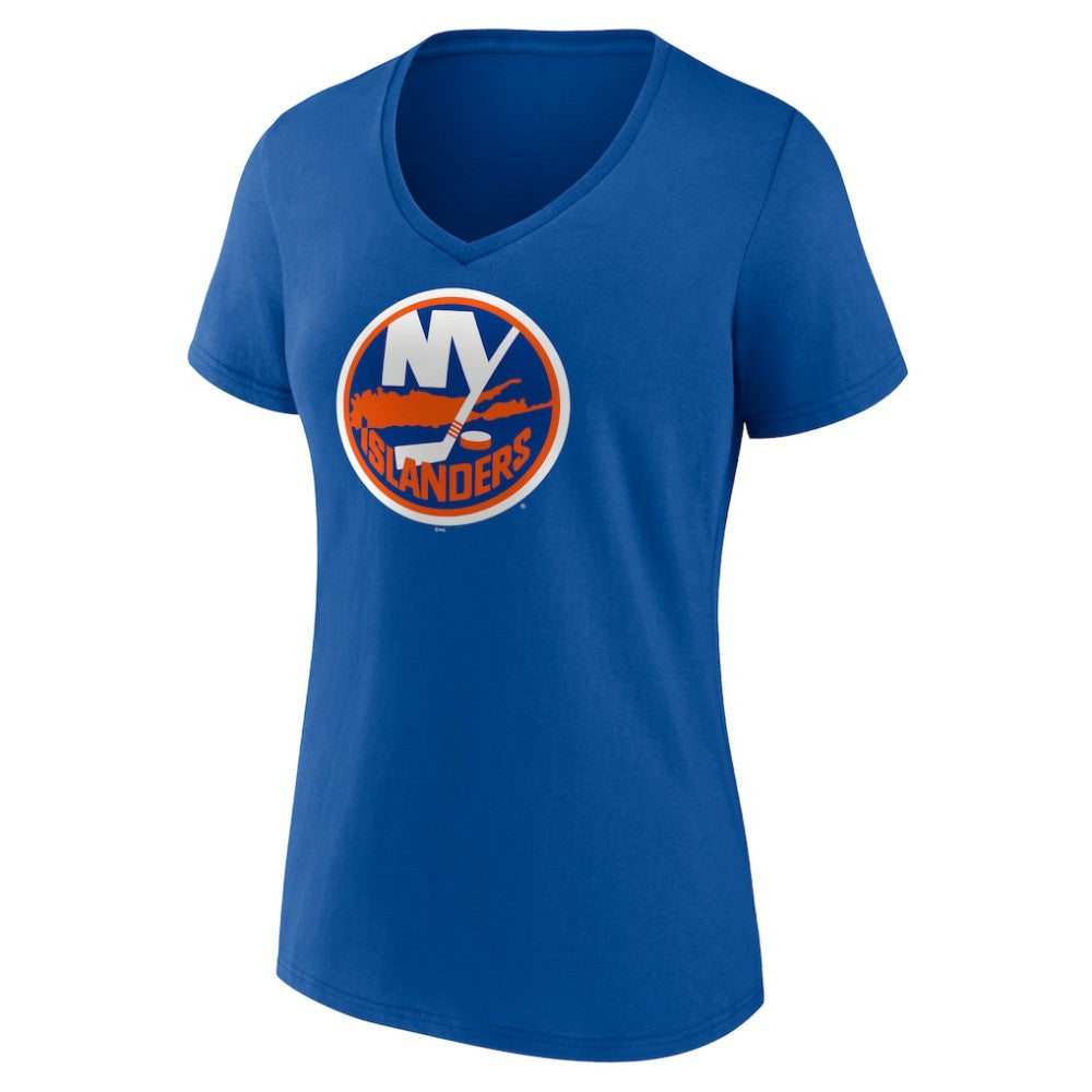 New York Islanders Women's Team Logo V-Neck T-Shirt For Sale
