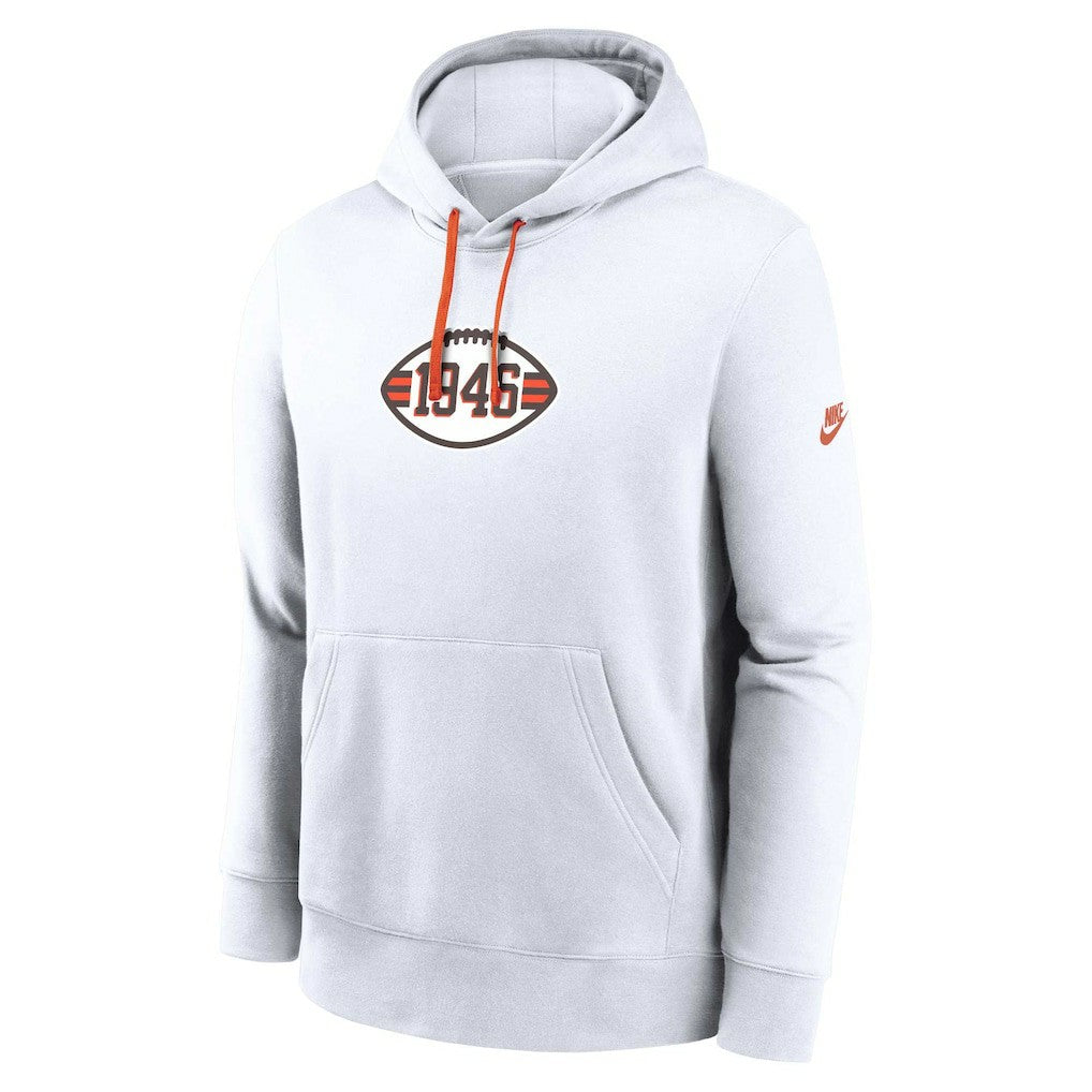 Cleveland Browns Nike 2023 Sideline Club Alternate Tri-Blend Pullover Hoodie