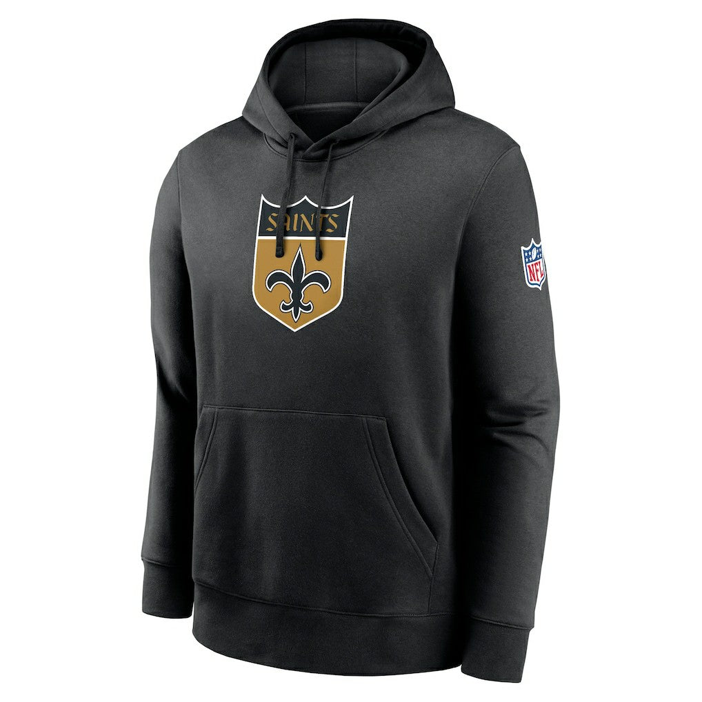 New Orleans Saints Nike 2023 Sideline Club Alternate Tri-Blend Pullover Hoodie