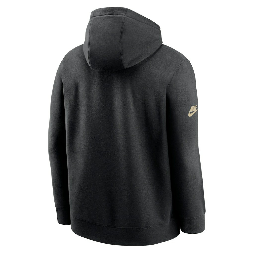 New Orleans Saints Nike 2023 Sideline Club Alternate Tri-Blend Pullover Hoodie