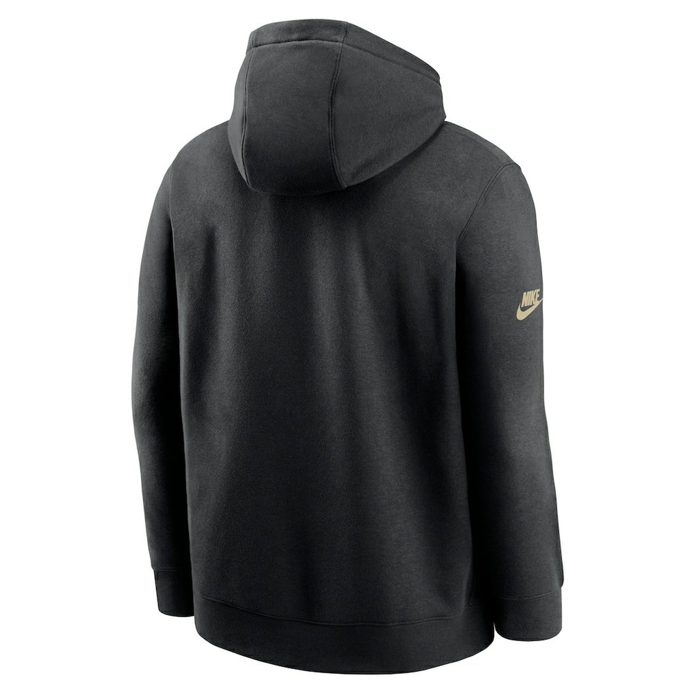 New Orleans Saints Nike 2023 Sideline Club Alternate Tri-Blend Pullover Hoodie