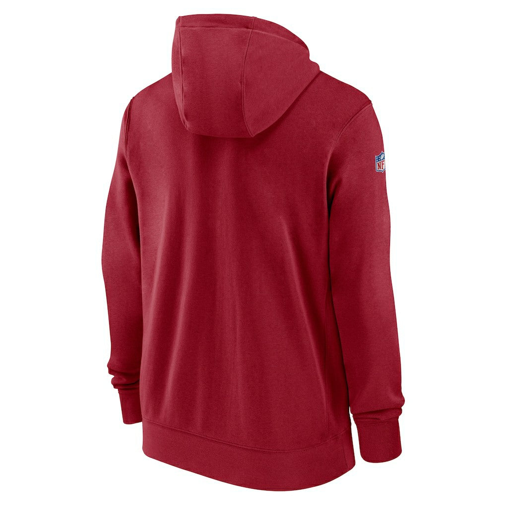 Arizona Cardinals Nike 2023/24 Sideline Club Full-Zip Hoodie