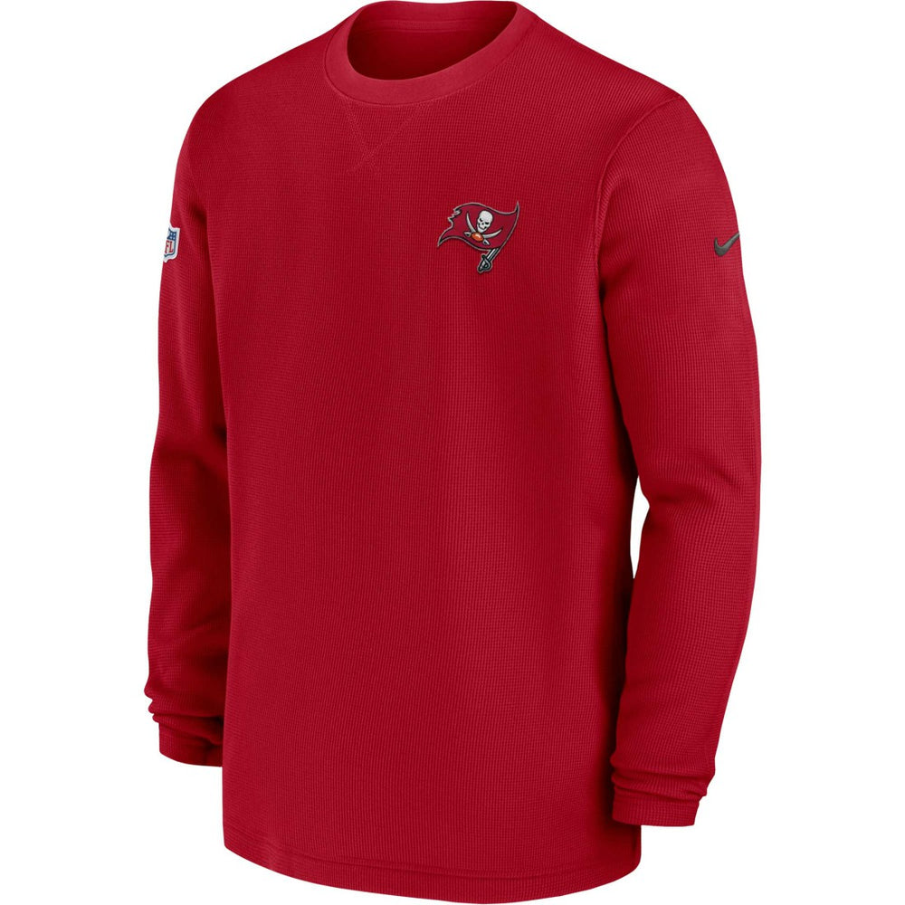 Tampa Bay Buccaneers Nike 2023 Sideline Throwback Heavy Brushed Waffle Long Sleeve Top