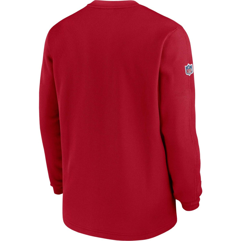 Tampa Bay Buccaneers Nike 2023 Sideline Throwback Heavy Brushed Waffle Long Sleeve Top