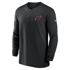 Arizona Cardinals Nike 2023 Sideline Performance Long Sleeve Tri-Blend Quarter-Zip Top