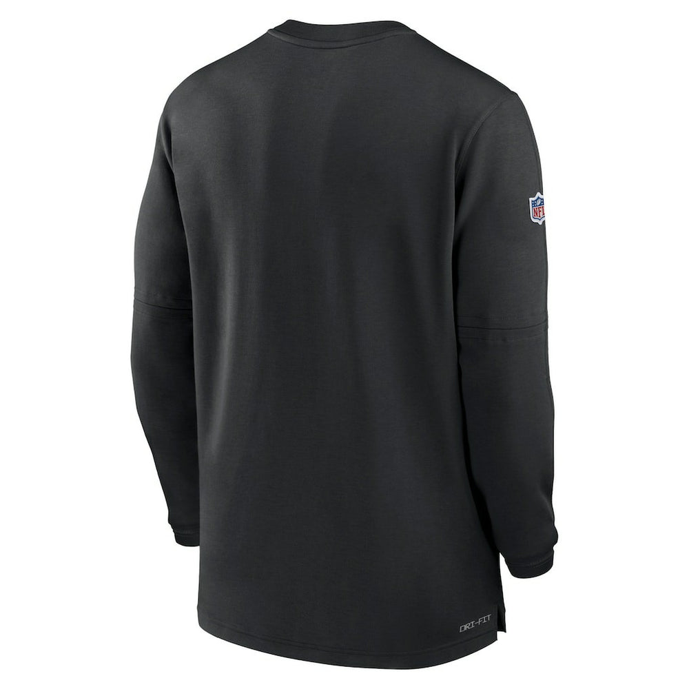 Arizona Cardinals Nike 2023 Sideline Performance Long Sleeve Tri-Blend Quarter-Zip Top
