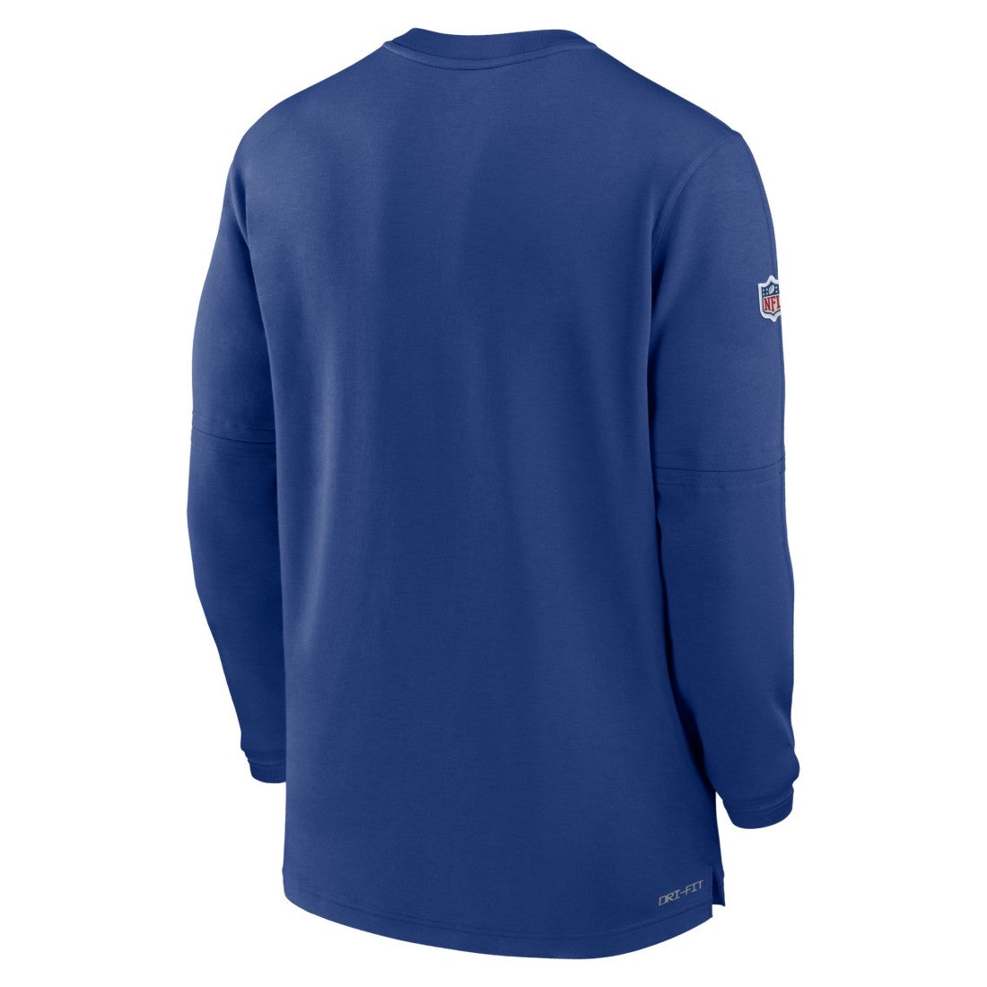 New York Giants Nike 2023 Sideline Performance Long Sleeve Tri-Blend Quarter-Zip Top