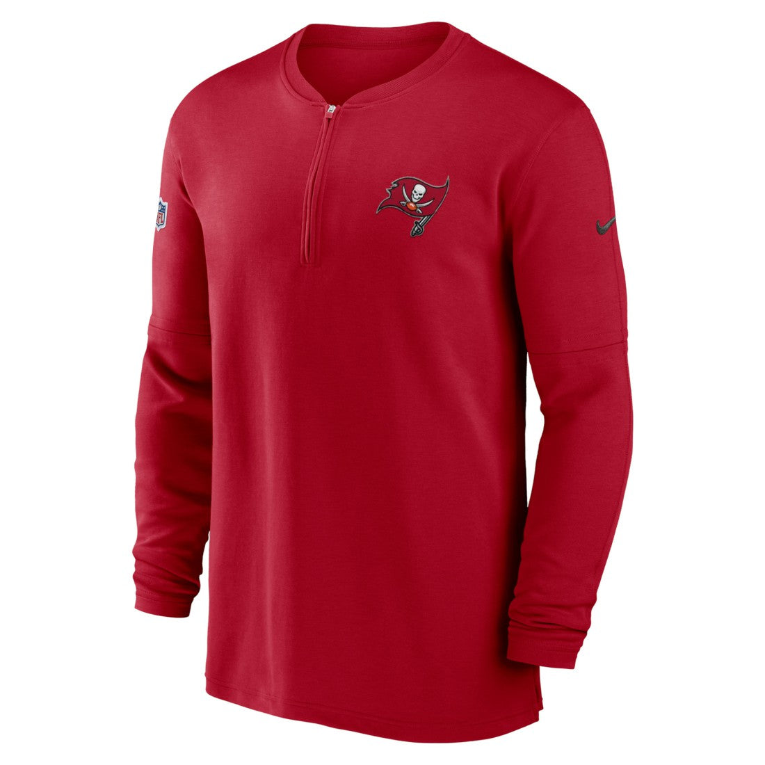 Tampa Bay Buccaneers Nike 2023 Sideline Performance Long Sleeve Tri-Blend Quarter-Zip Top