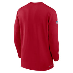 Tampa Bay Buccaneers Nike 2023 Sideline Performance Long Sleeve Tri-Blend Quarter-Zip Top
