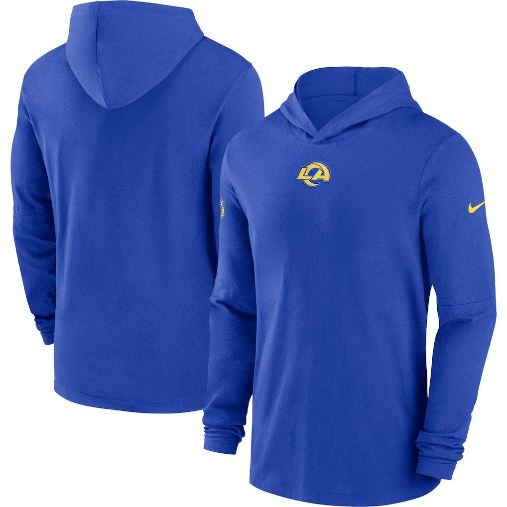 Los Angeles Rams Nike Sideline Performance Long Sleeve Hoodie T-Shirt