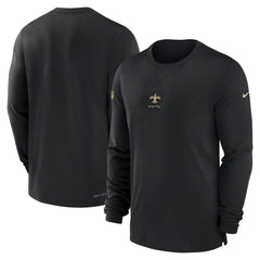 New Orleans Saints Nike 2023 Sideline Performance Long Sleeve T-Shirt