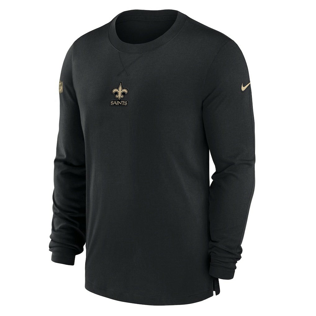 New Orleans Saints Nike 2023 Sideline Performance Long Sleeve T-Shirt
