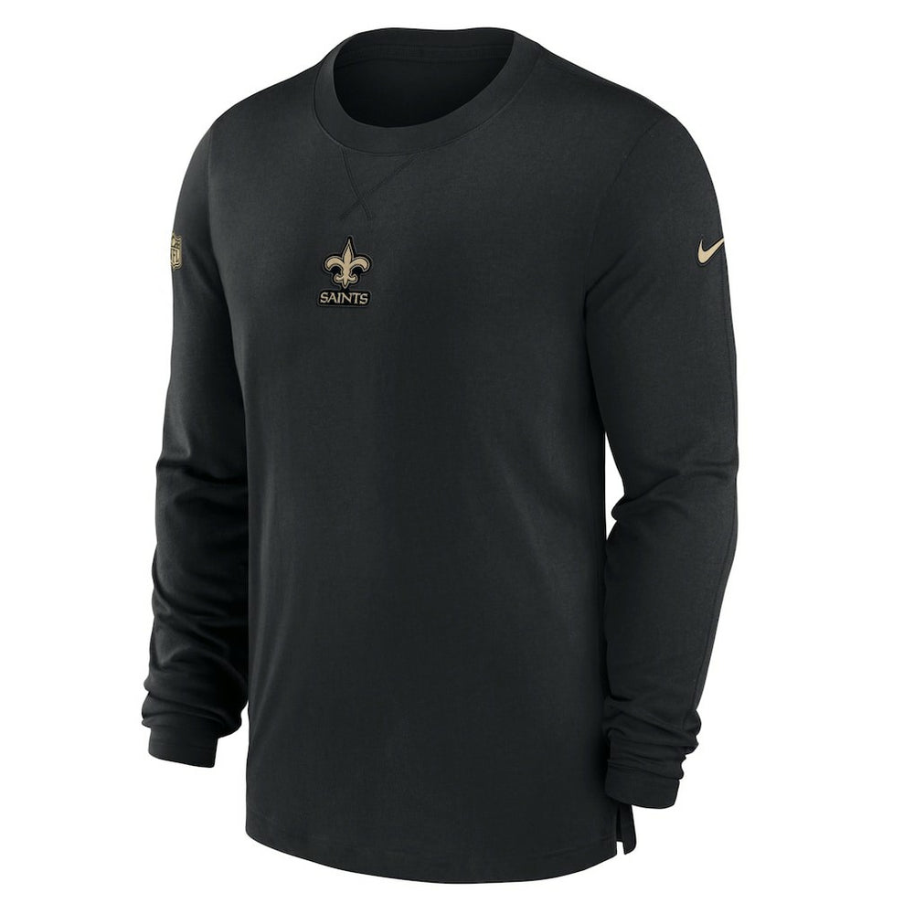 New Orleans Saints Nike 2023 Sideline Performance Long Sleeve T-Shirt