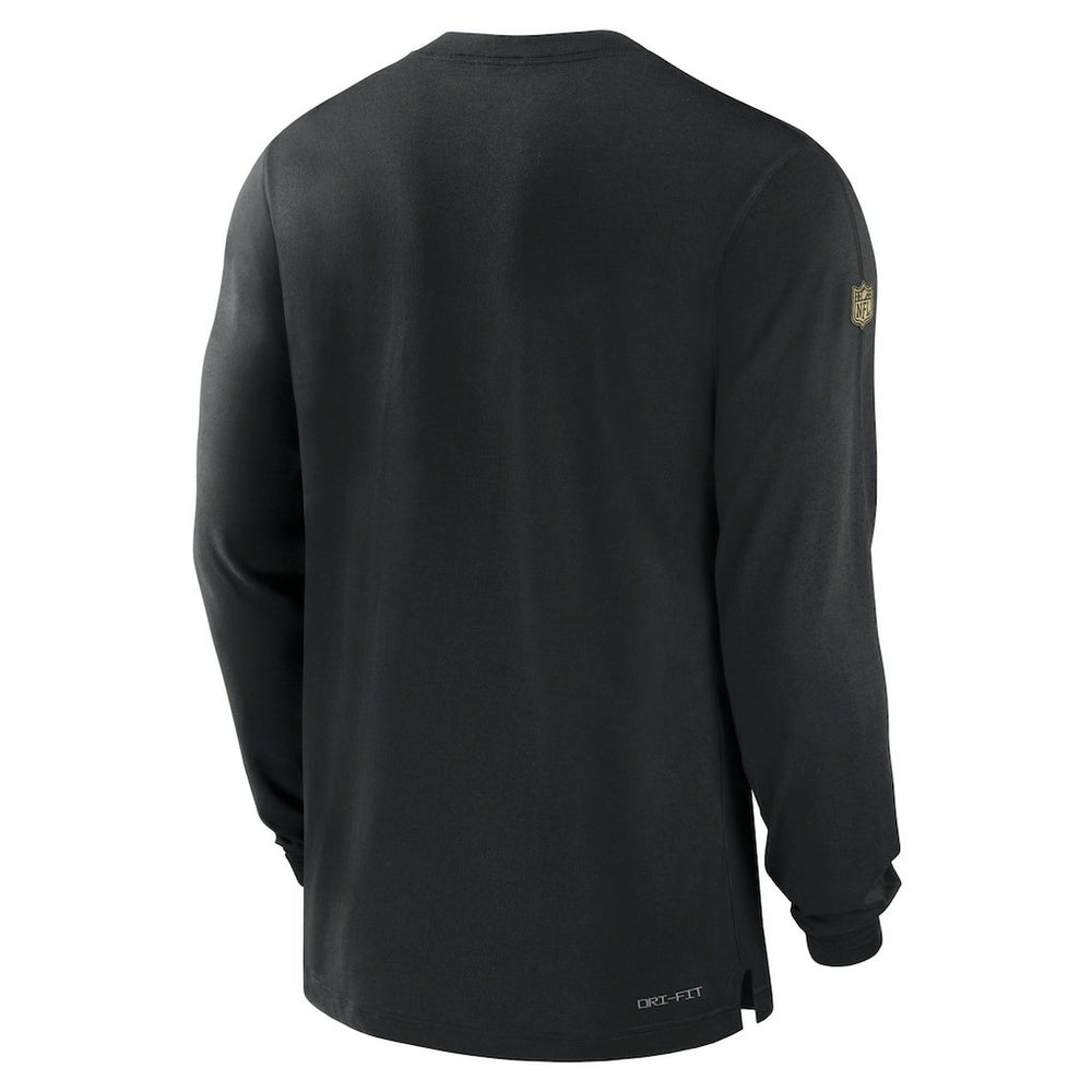 New Orleans Saints Nike 2023 Sideline Performance Long Sleeve T-Shirt