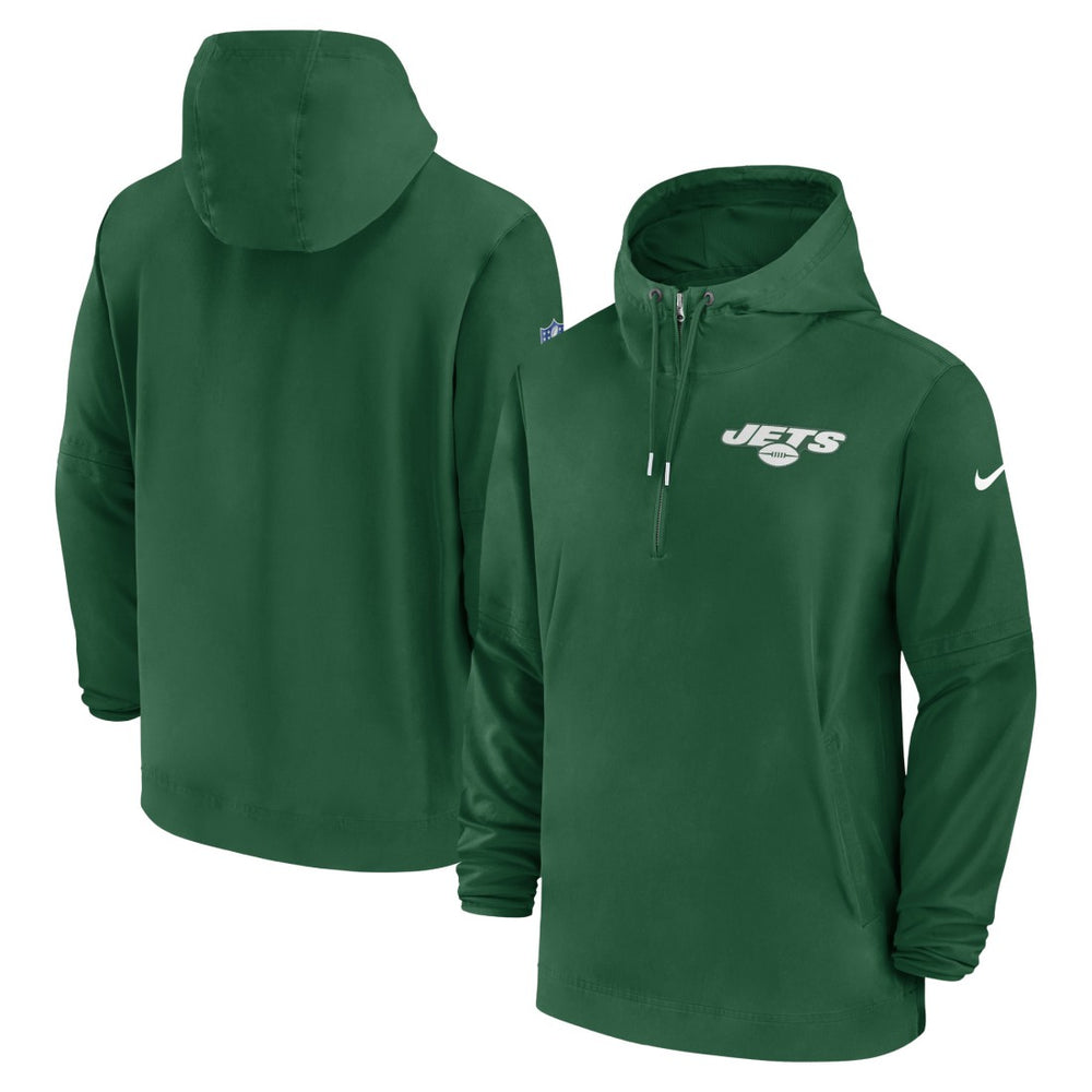 New York Jets Nike Sideline Half-Zip Hoodie