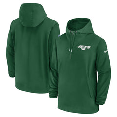 New York Jets Nike Sideline Half-Zip Hoodie