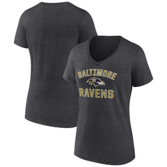 Baltimore Ravens  Women's Victory Arch Team V-Neck T-Shirt