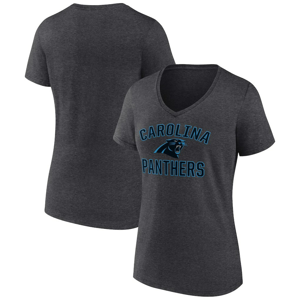 Carolina Panthers  Women's Victory Arch Team V-Neck T-Shirt