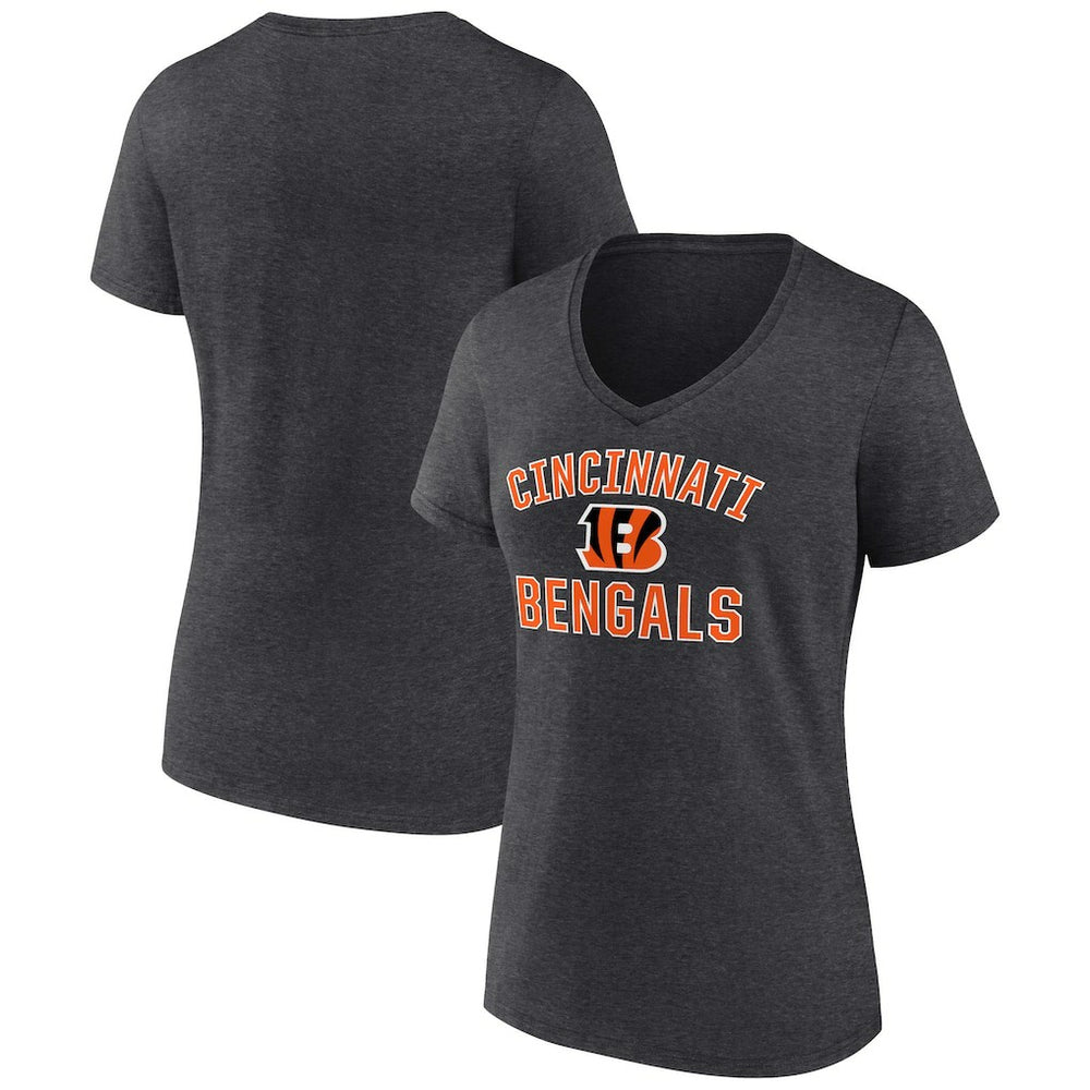 Cincinnati Bengals  Women's Victory Arch Team V-Neck T-Shirt