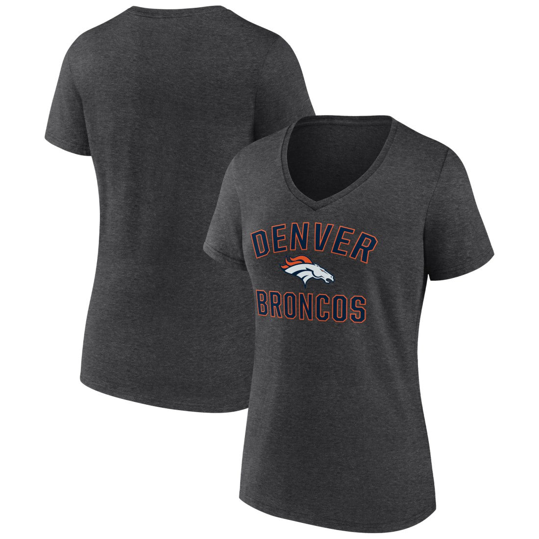 Denver Broncos  Women's Victory Arch Team V-Neck T-Shirt
