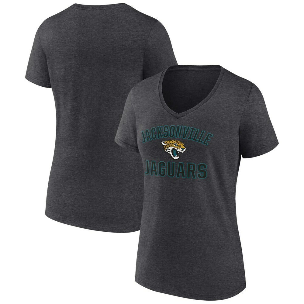 Jacksonville Jaguars  Women's Victory Arch Team V-Neck T-Shirt