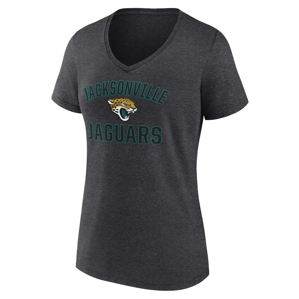 Jacksonville Jaguars  Women's Victory Arch Team V-Neck T-Shirt