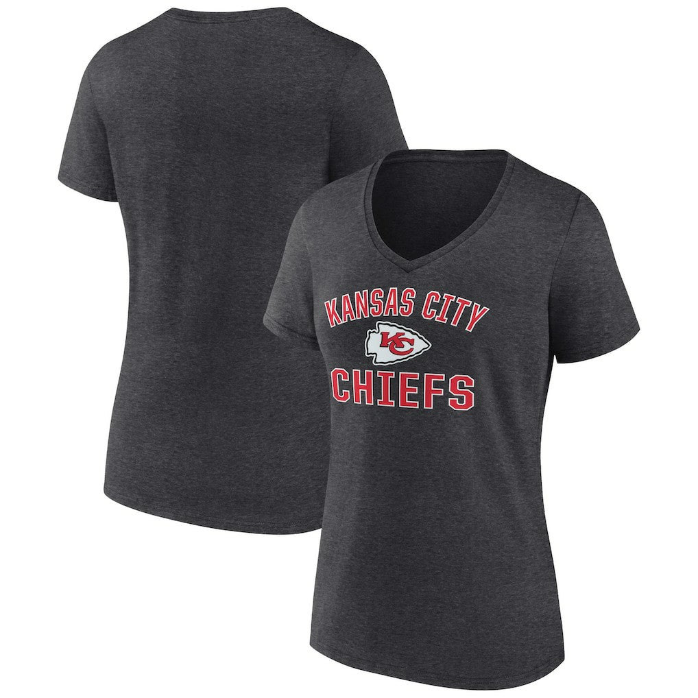 Kansas City Chiefs  Women's Victory Arch Team V-Neck T-Shirt