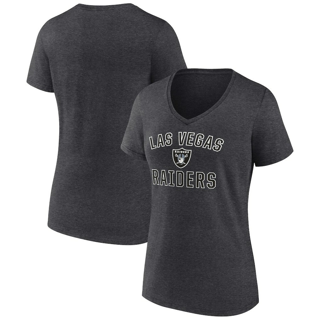Las Vegas Raiders  Women's Victory Arch Team V-Neck T-Shirt