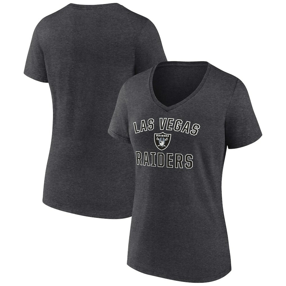 Las Vegas Raiders  Women's Victory Arch Team V-Neck T-Shirt