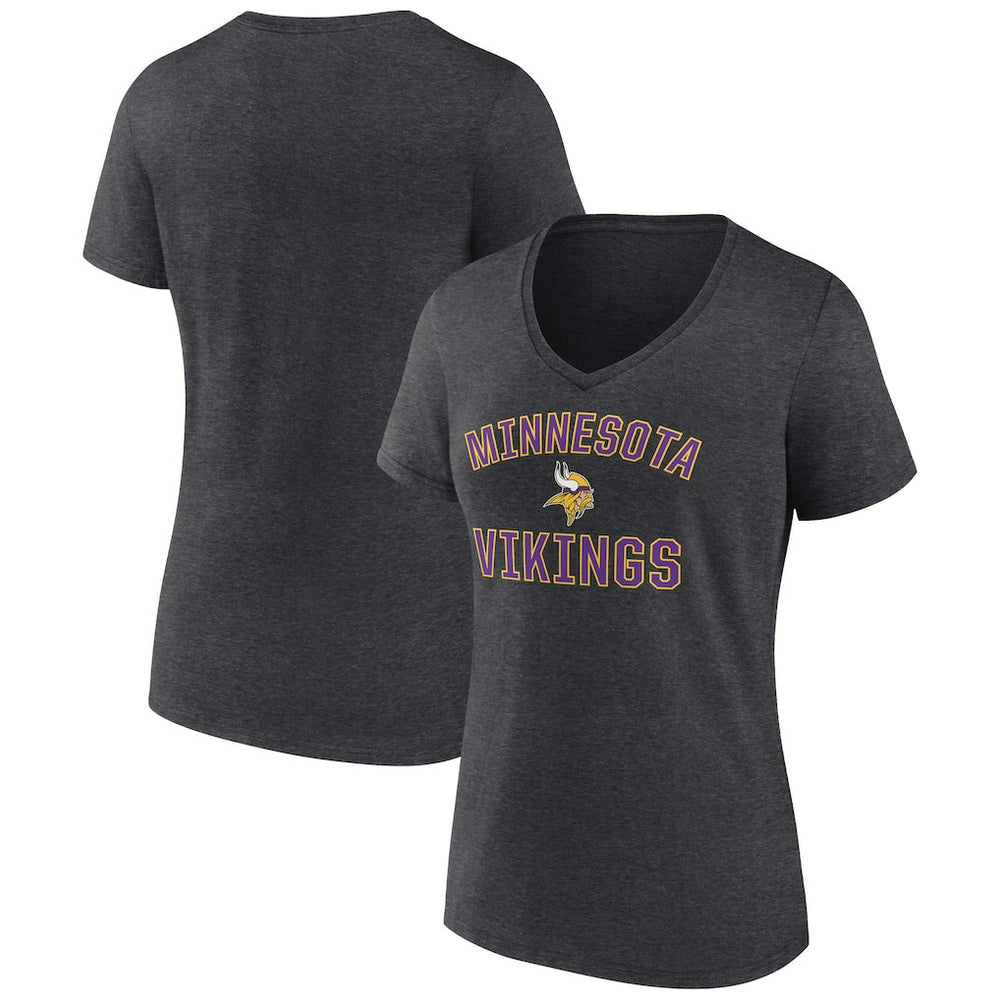 Minnesota Vikings  Women's Victory Arch Team V-Neck T-Shirt