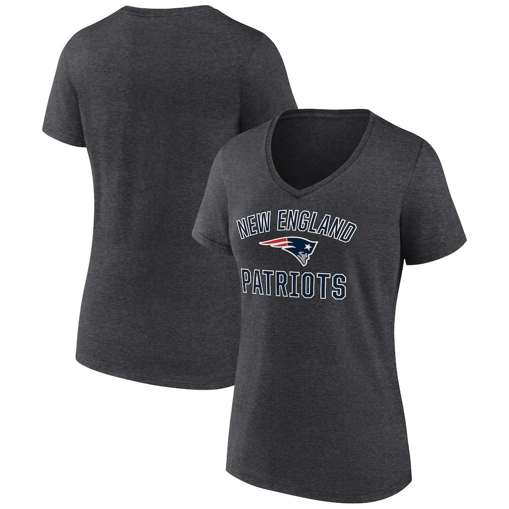 New England Patriots  Women's Victory Arch Team V-Neck T-Shirt