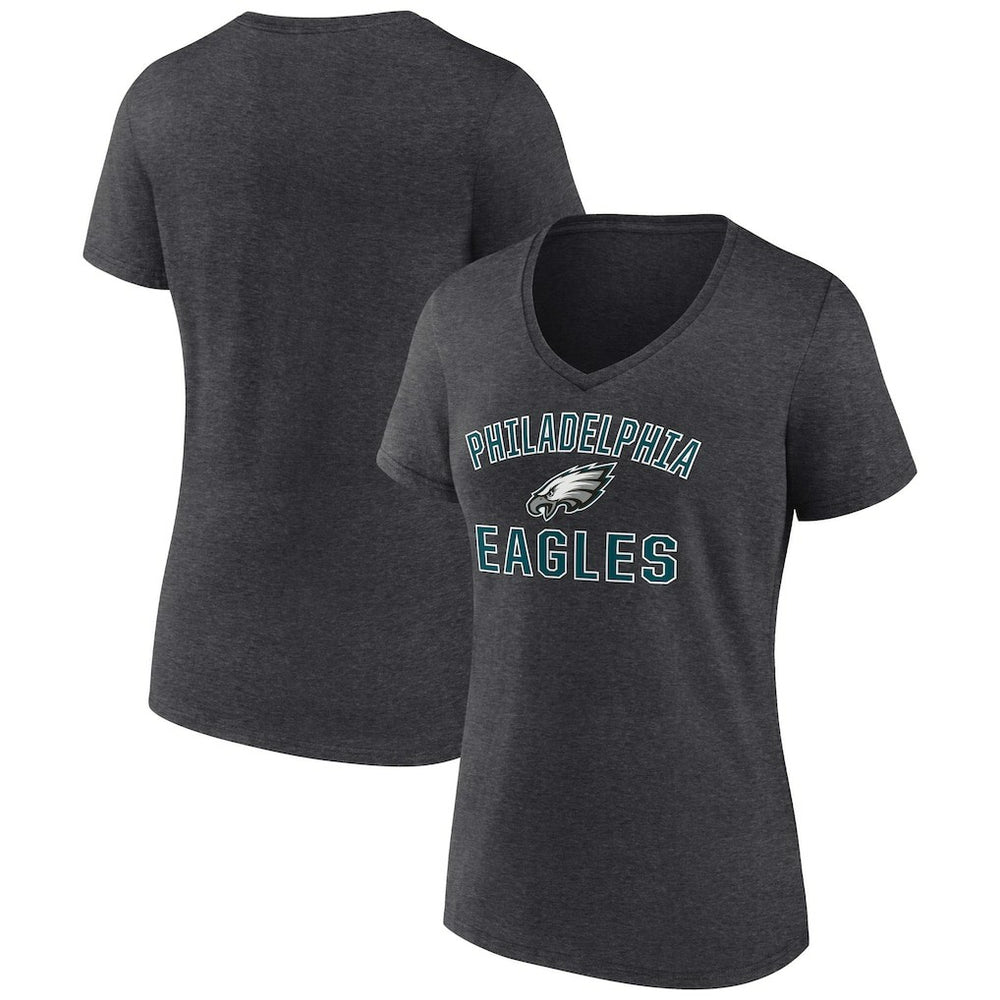 Philadelphia Eagles  Women's Victory Arch Team V-Neck T-Shirt