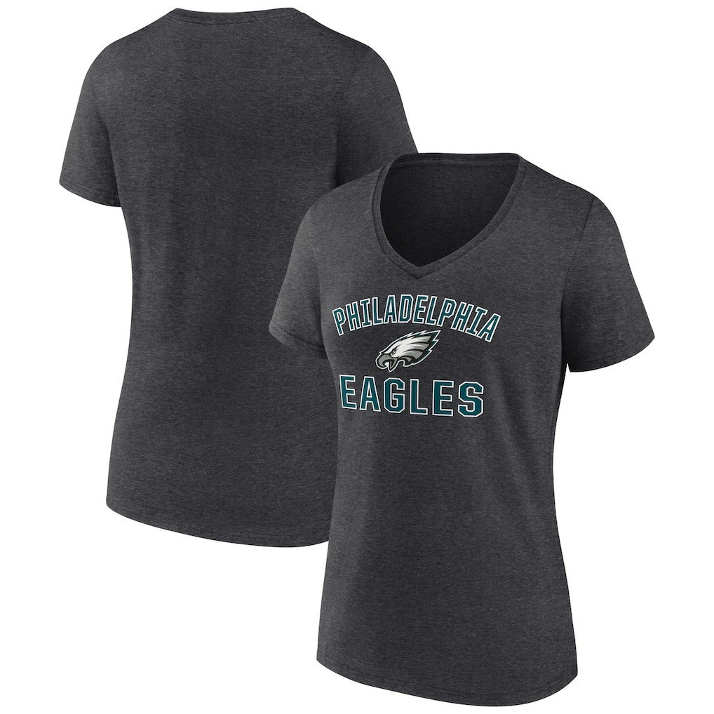 Philadelphia Eagles  Women's Victory Arch Team V-Neck T-Shirt