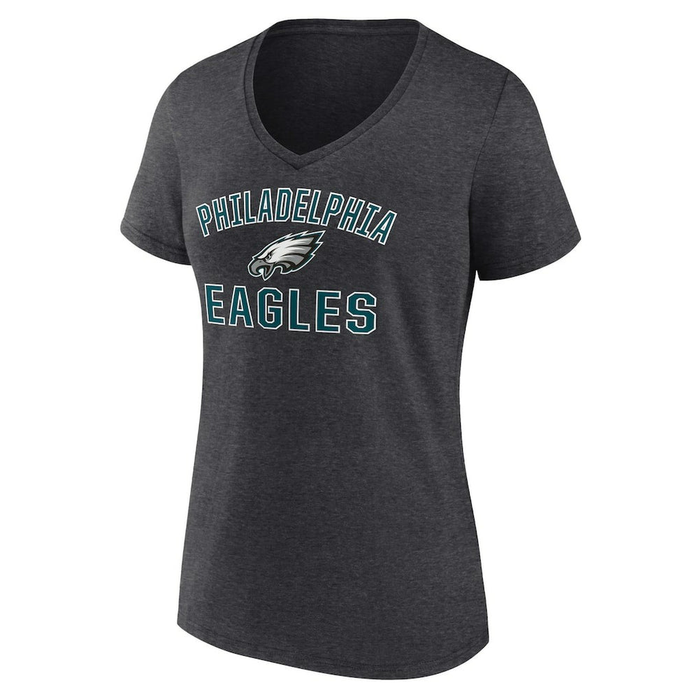 Philadelphia Eagles  Women's Victory Arch Team V-Neck T-Shirt