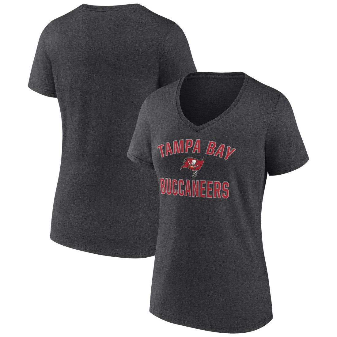 Tampa Bay Buccaneers  Women's Victory Arch Team V-Neck T-Shirt