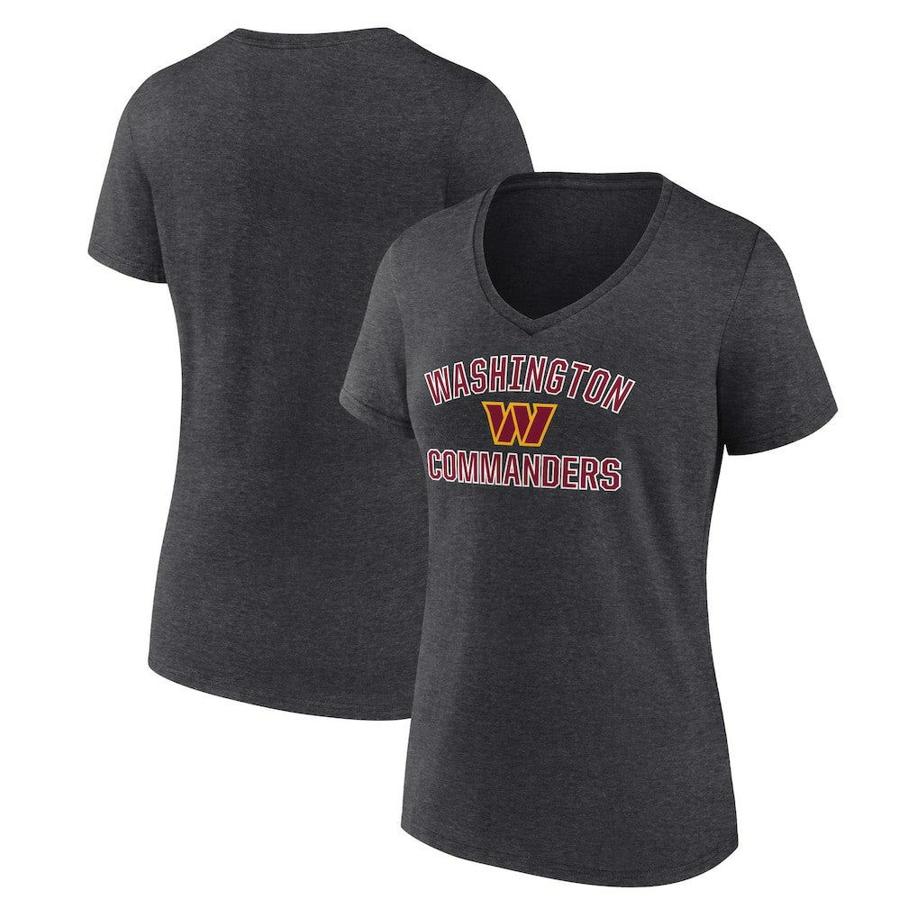 Washington Commanders  Women's Victory Arch Team V-Neck T-Shirt