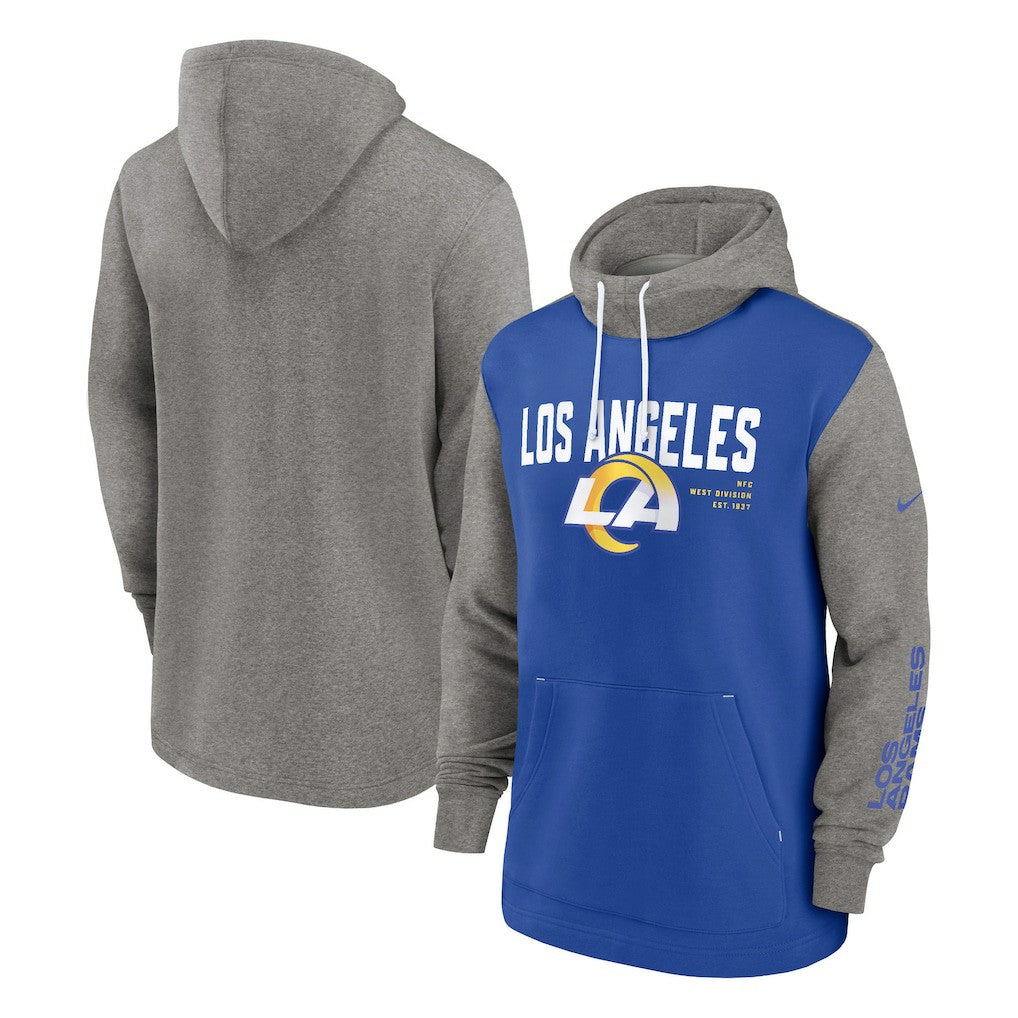 Los Angeles Rams Nike Fashion Color Block Pullover Hoodie